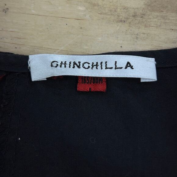 Chinchilla Womens Size 165/88A US S Dress Embroidered Floral A Line Square Neck - Picture 11 of 12